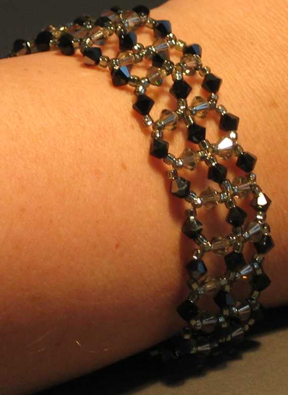 Square Links Crystal Bracelet